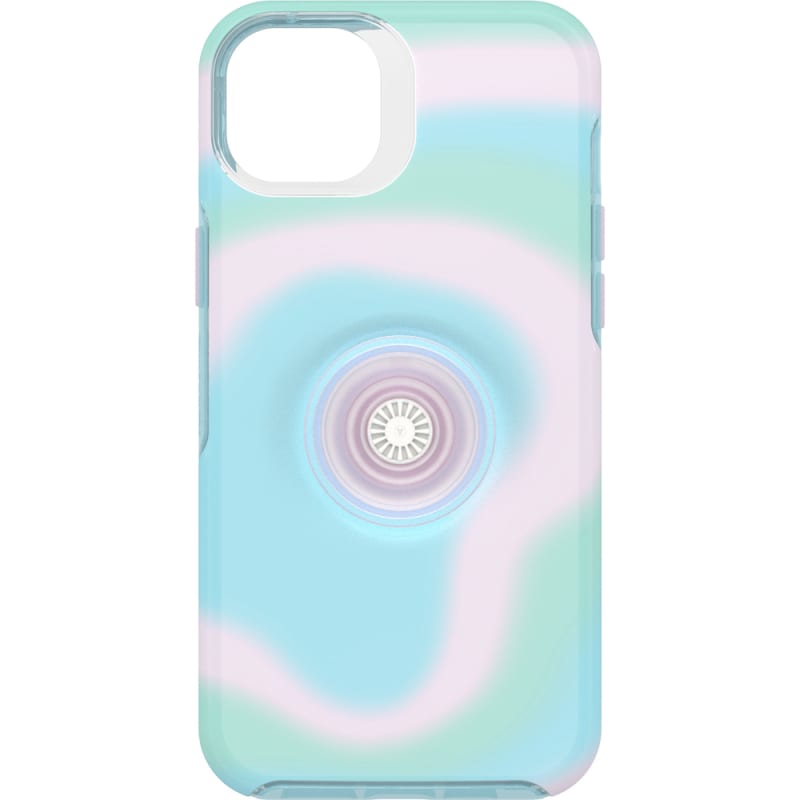 Otterbox Otter+Pop Symmetry Case for iPhone 14 Plus (6.7") - Aqua Blue / Light Teal
