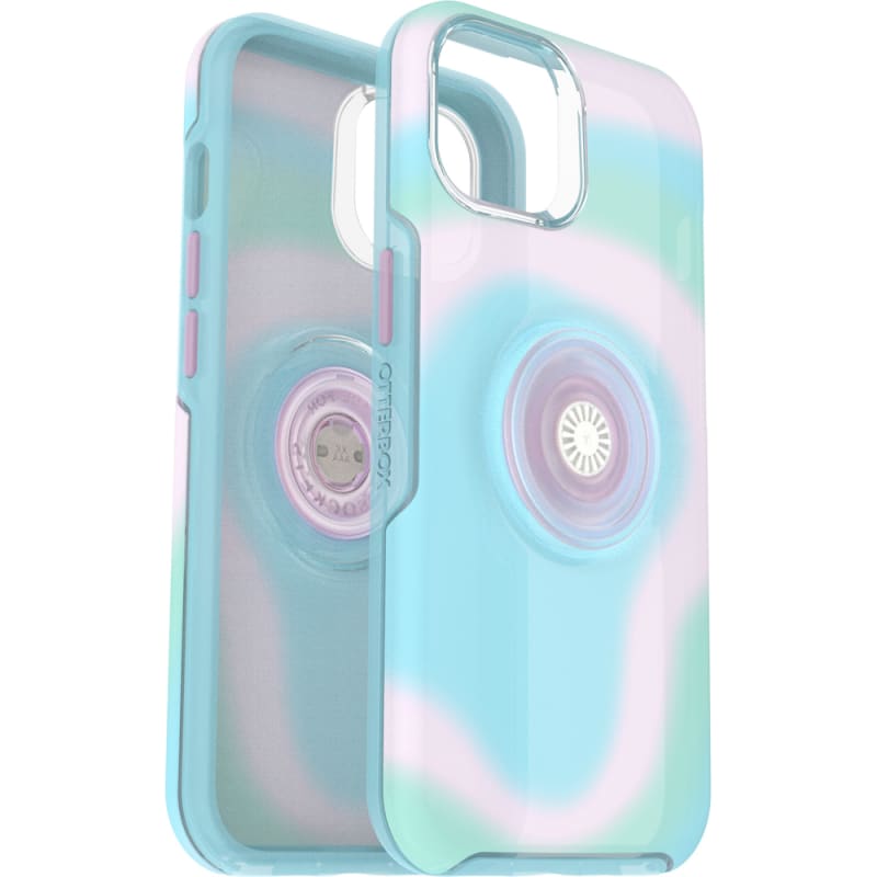 Otterbox Otter+Pop Symmetry Case for iPhone 14 (6.1") - Aqua Blue / Light Teal