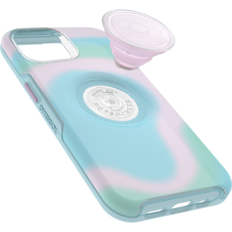 Otterbox Otter+Pop Symmetry Case for iPhone 14 (6.1") - Aqua Blue / Light Teal