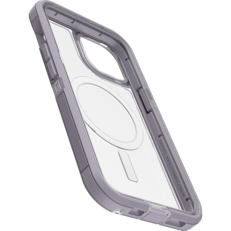 Otterbox Defender XT Clear MagSafe Case for iPhone 13, 14 (6.1") - Clear/Purple