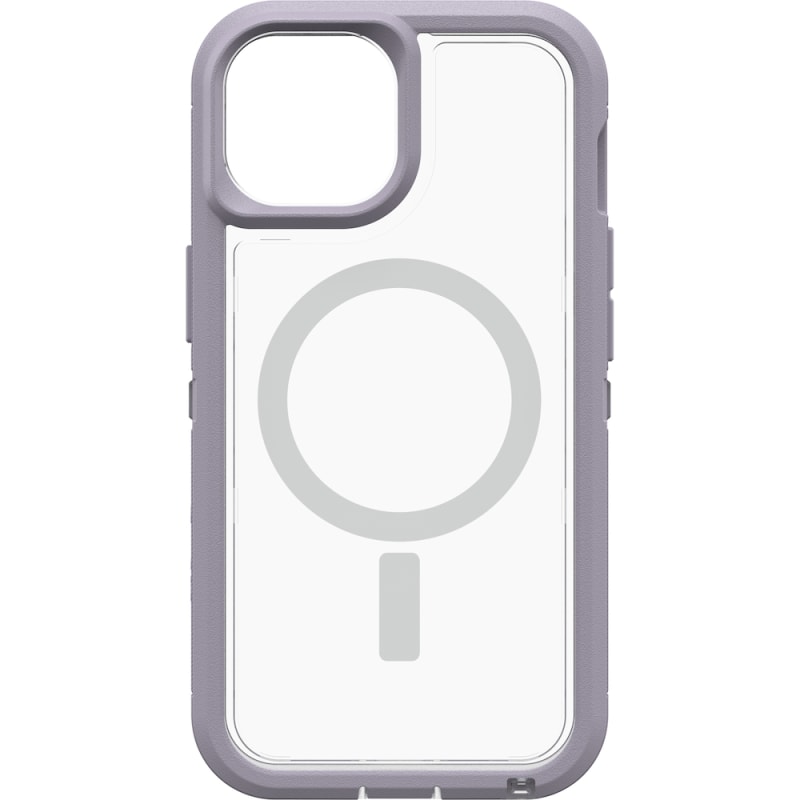 Otterbox Defender XT Clear MagSafe Case for iPhone 13, 14 (6.1") - Clear/Purple