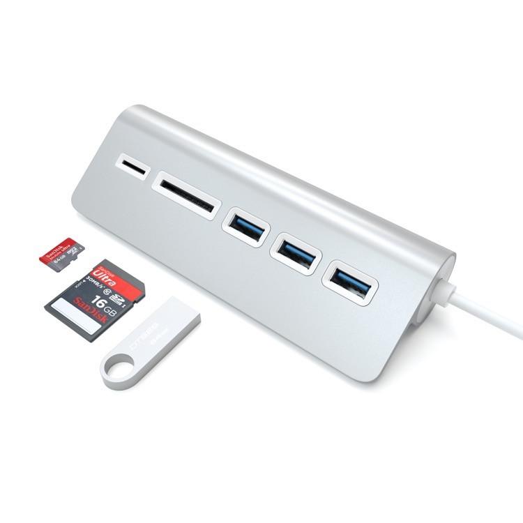Satechi 3-Port USB 3.0 Hub with Card Reader
