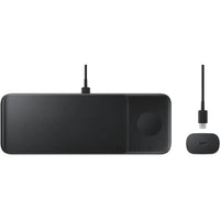 Thumbnail for Samsung Wireless Charger and Trio Charging Pad with AC Charger - Black