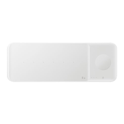 Samsung Wireless Charger and Trio Charging Pad with AC Charger - White
