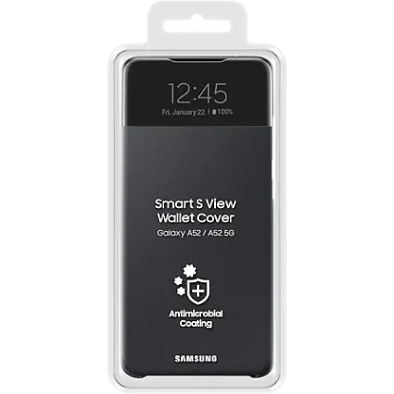Samsung Galaxy A52/5G A52s 5G Smart S-View Wallet Cover - Black