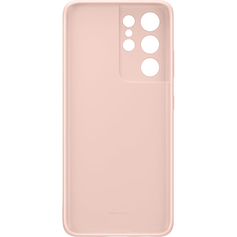 Samsung Silicone Cover Case for Galaxy S21 Ultra - Pink