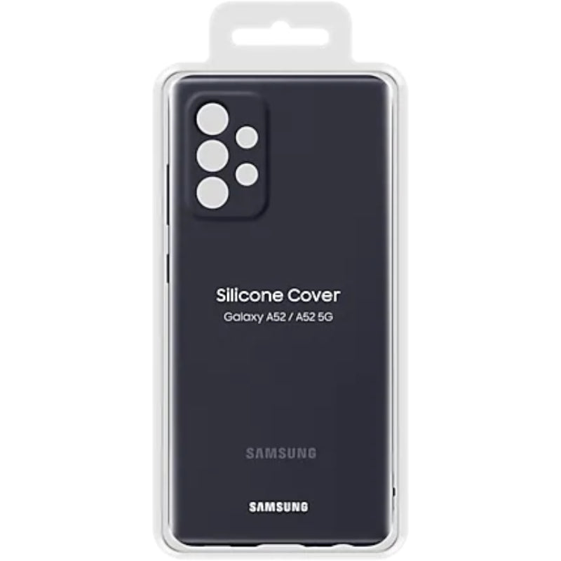 Samsung Galaxy A52/5G A52s 5G Silicone Cover Case - Black
