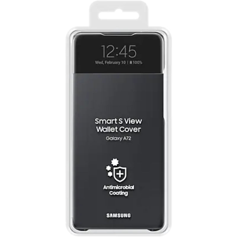 Samsung Galaxy A72 Smart S-view Wallet Cover - Black