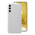 Samsung Leather Cover Case for Galaxy S22 - Light Grey