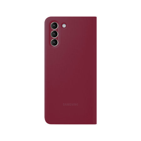 Samsung Smart Clear View Case for Galaxy S22 - Burgundy