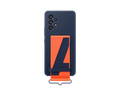 Samsung Silicone Cover with Strap for Galaxy A53 5G - Navy