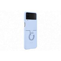 Thumbnail for Samsung Galaxy Z Flip4 Silicone Cover with Ring - Arctic Blue