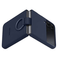 Thumbnail for Samsung Galaxy Z Flip4 Silicone Cover with Ring - Navy