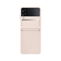 Thumbnail for Samsung Galxy Z Flip 4 Flap Leather Cover - Peach