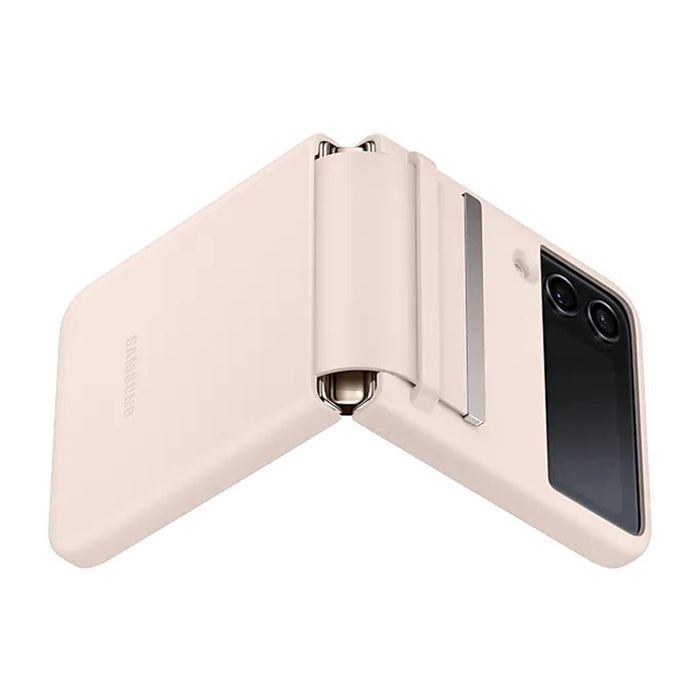 Samsung Galxy Z Flip 4 Flap Leather Cover - Peach