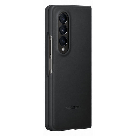 Samsung Galaxy Z Fold4 Leather Cover - Black