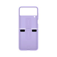 Thumbnail for Samsung Galaxy Z Flip 4 Silicone Cover with Ring - Lavender