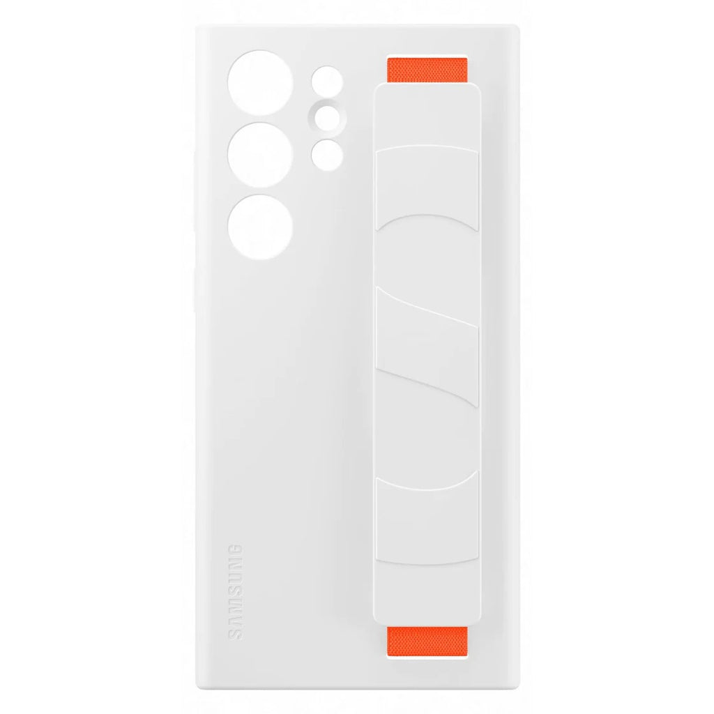 Samsung Silicone Grip Cover for Galaxy S23 Ultra - White