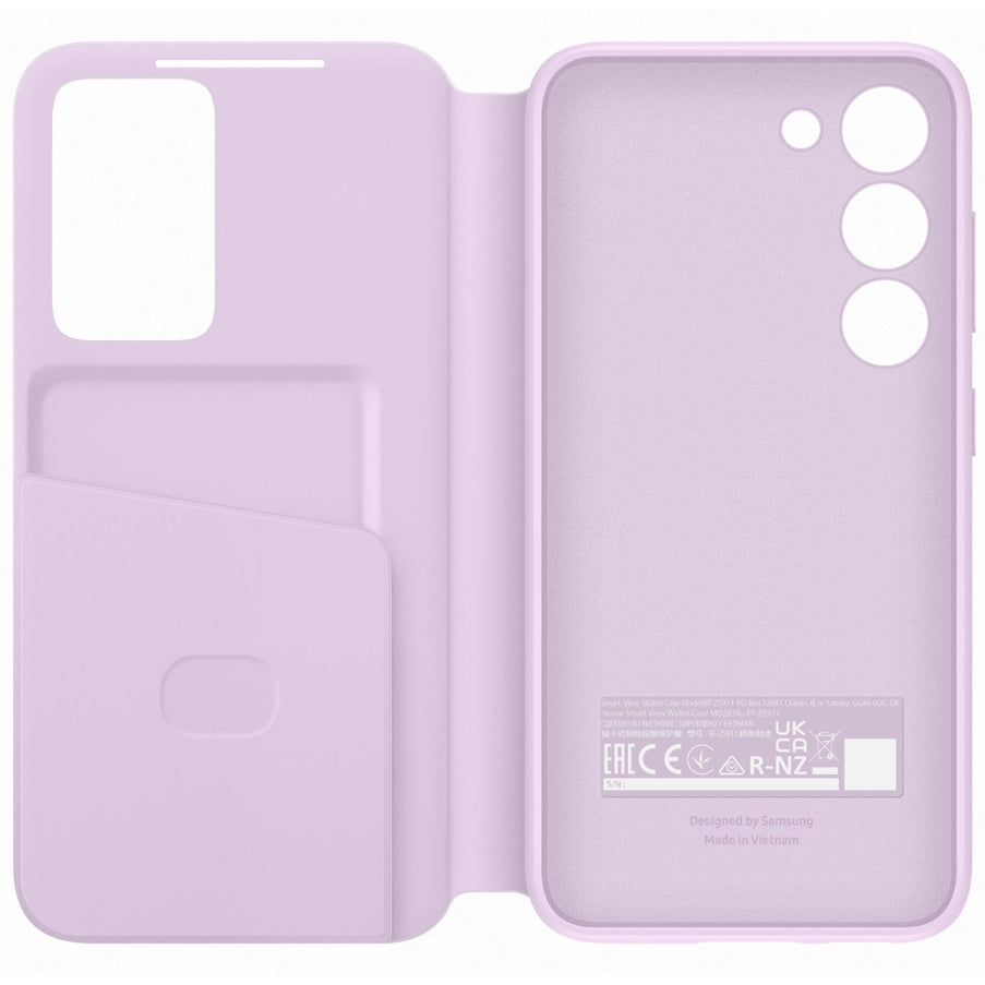 Samsung Smart Clear View Wallet Case for Galaxy S23 - Lavender