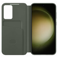Thumbnail for Samsung Clear View Wallet Case for Galaxy S23+ (S23Plus) - Khaki Green