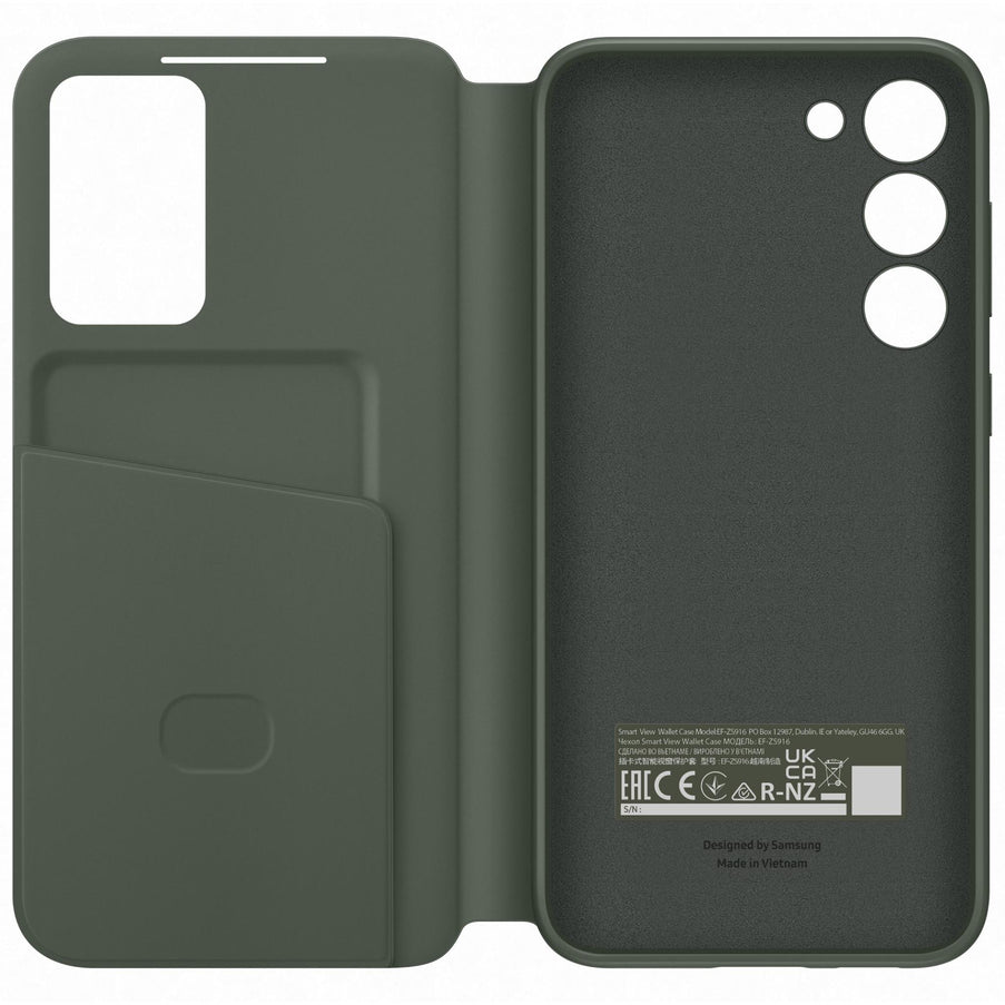 Samsung Clear View Wallet Case for Galaxy S23+ (S23Plus) - Khaki Green