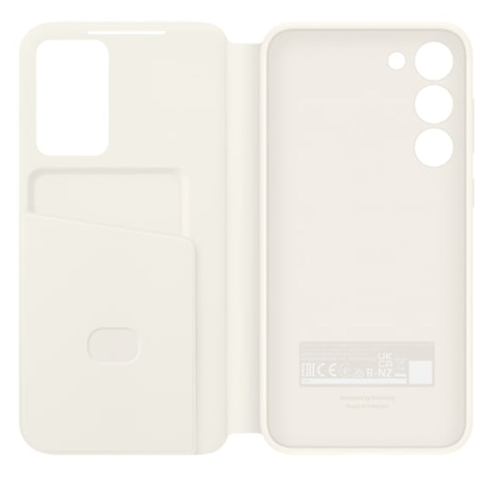 Samsung Clear View Wallet Case for Galaxy S23+ - Cream