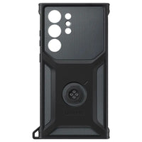 Thumbnail for Samsung Rugged Grip Cover Case with Kick Stand for Galaxy S23 Ultra - Black