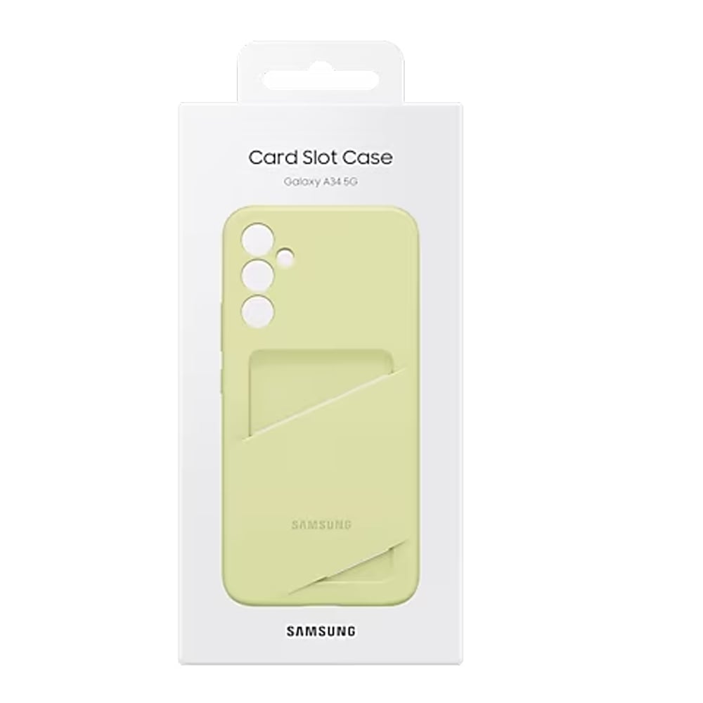 Samsung Card Slot Case for Galaxy A34 - Lime