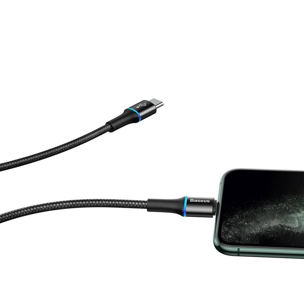 Baseus Halo USB-C to Lightning 20W  Cable Cord 1M - Black