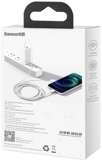 Thumbnail for Baseus Superior Series USB-C to Lightning 20W Fast Charging Cable  Cord 2M - White