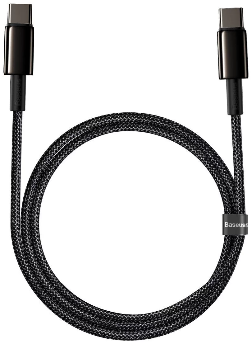 Baseus Tungsten Gold Fast Charging Data Cable USB-C to USB-C 100W - 1 Meter