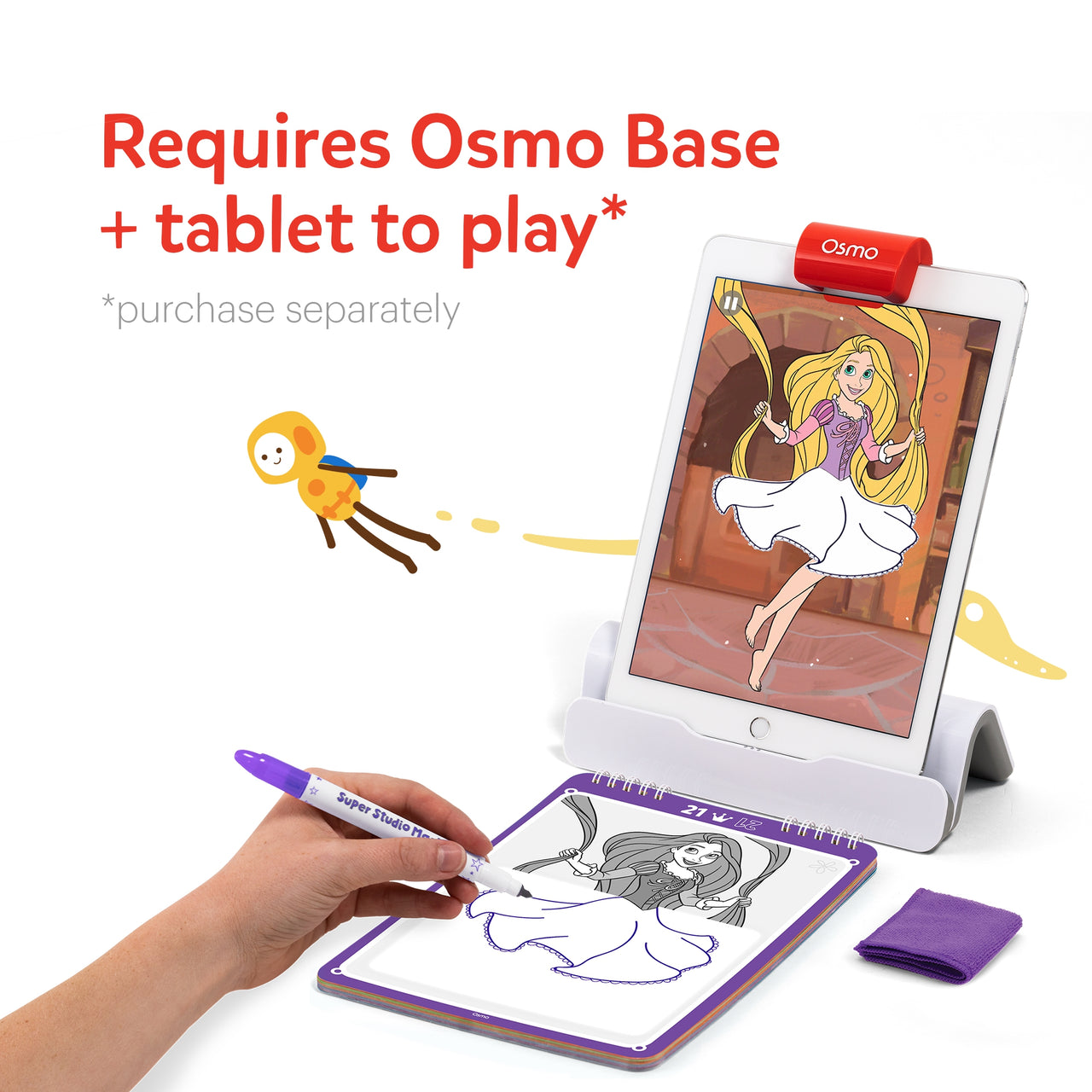 Osmo Super Studio Disney Princess Starter Kit for iPad for Ages 5-11 (Osmo Base included)