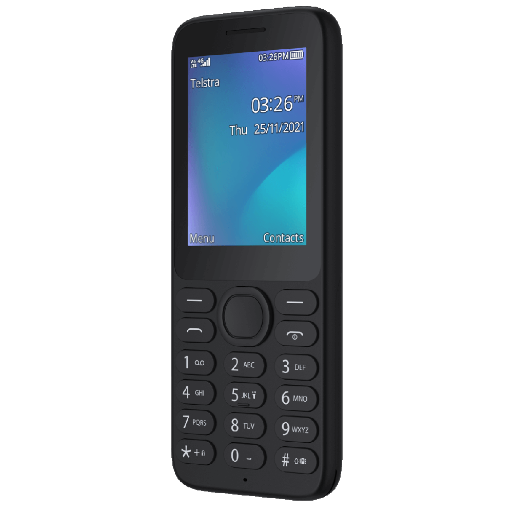 Telstra Lite 3 Prepaid Push Button Phone 4GX - Black