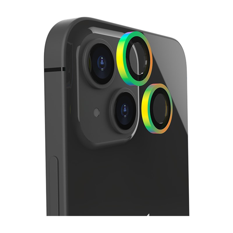 EFM Camera Lens Armour For iPhone 14 (6.1")/iPhone 14 Plus (6.7") - Rainbow