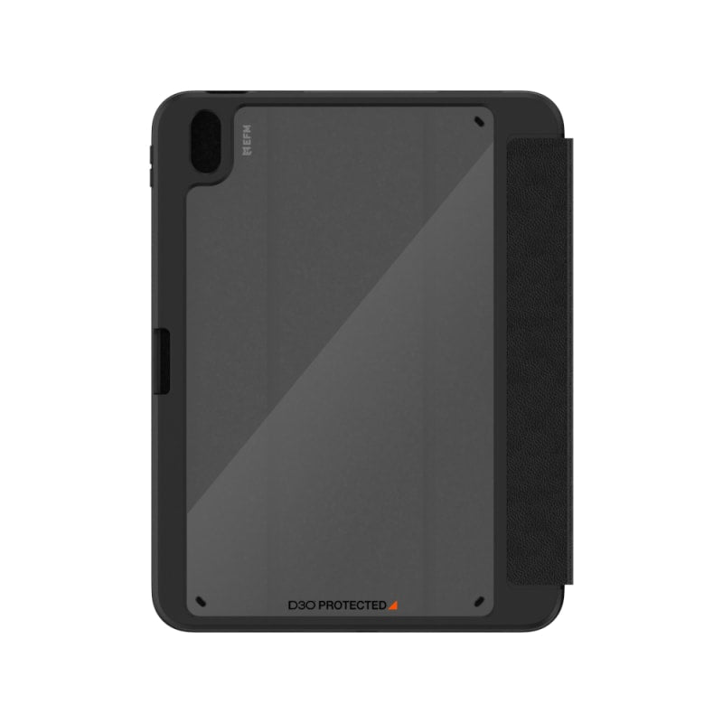 EFM Aspen Folio Case Armour with D3O & E Leather for iPad 10.9 (2022) - Black