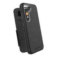 Thumbnail for EFM Monaco Case Armour ELeather & D3O 5G Plus Samsung Galaxy S23+ -  Black Grey