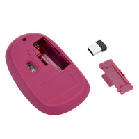 Thumbnail for Bonelk Wireless Round Scroll 4D Mouse, 800-1600 DPI, M-257 - Red