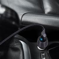 Thumbnail for Bonelk Car Charger, Carbon Series, 20W PD USB-C , 18W QC 3.0 USB-A, 20W - Black