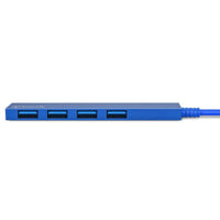 Thumbnail for Bonelk Long-Life USB-A to 4 Port USB 3.0 Slim Hub - Blue