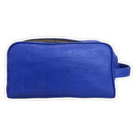 Thumbnail for Leather United Unisex Dopp Toiletry Kit Bag - Blue (Genuine Leather)