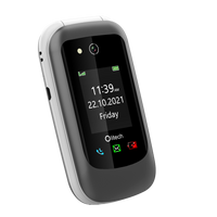 Thumbnail for Olitech Easy Flip2 4G Seniors Phone: Big Buttons, GPS Location, Amplified Volume, Emergency Key - Black/White