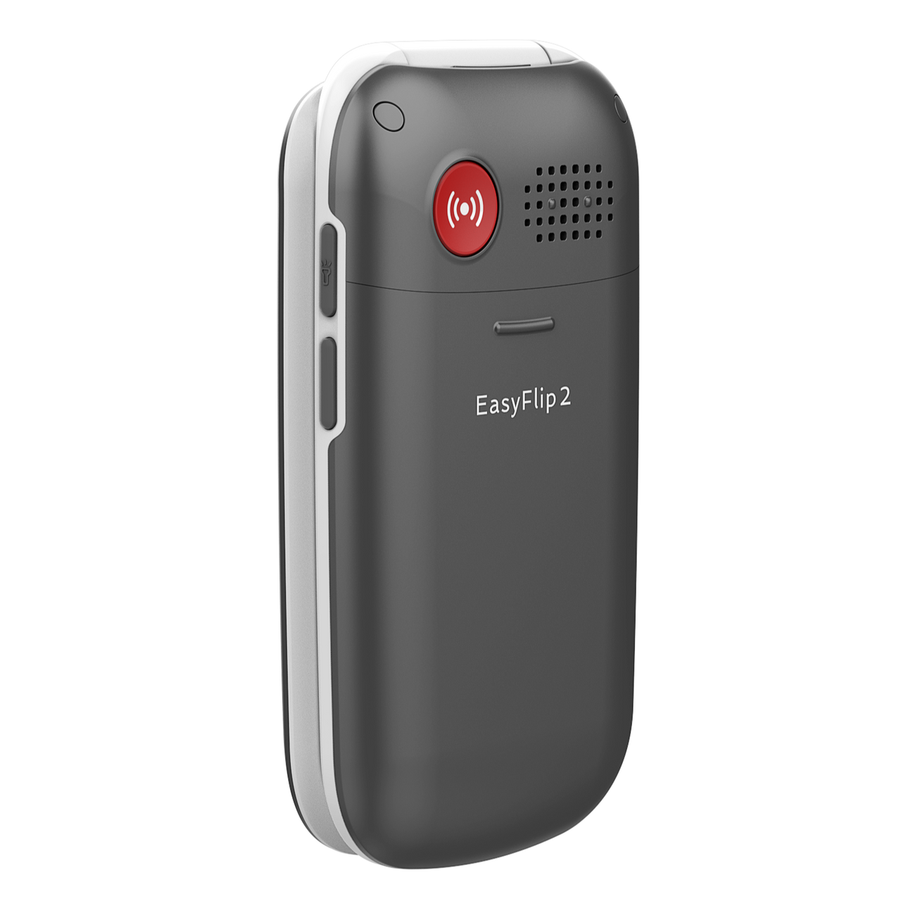 Olitech Easy Flip2 4G Seniors Phone: Big Buttons, GPS Location, Amplified Volume, Emergency Key - Black/White