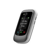 Thumbnail for Olitech Easy Flip2 4G Seniors Phone: Big Buttons, GPS Location, Amplified Volume, Emergency Key - Black/White