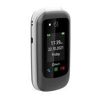 Thumbnail for Olitech Easy Flip2 4G Seniors Phone: Big Buttons, GPS Location, Amplified Volume, Emergency Key - Black/White