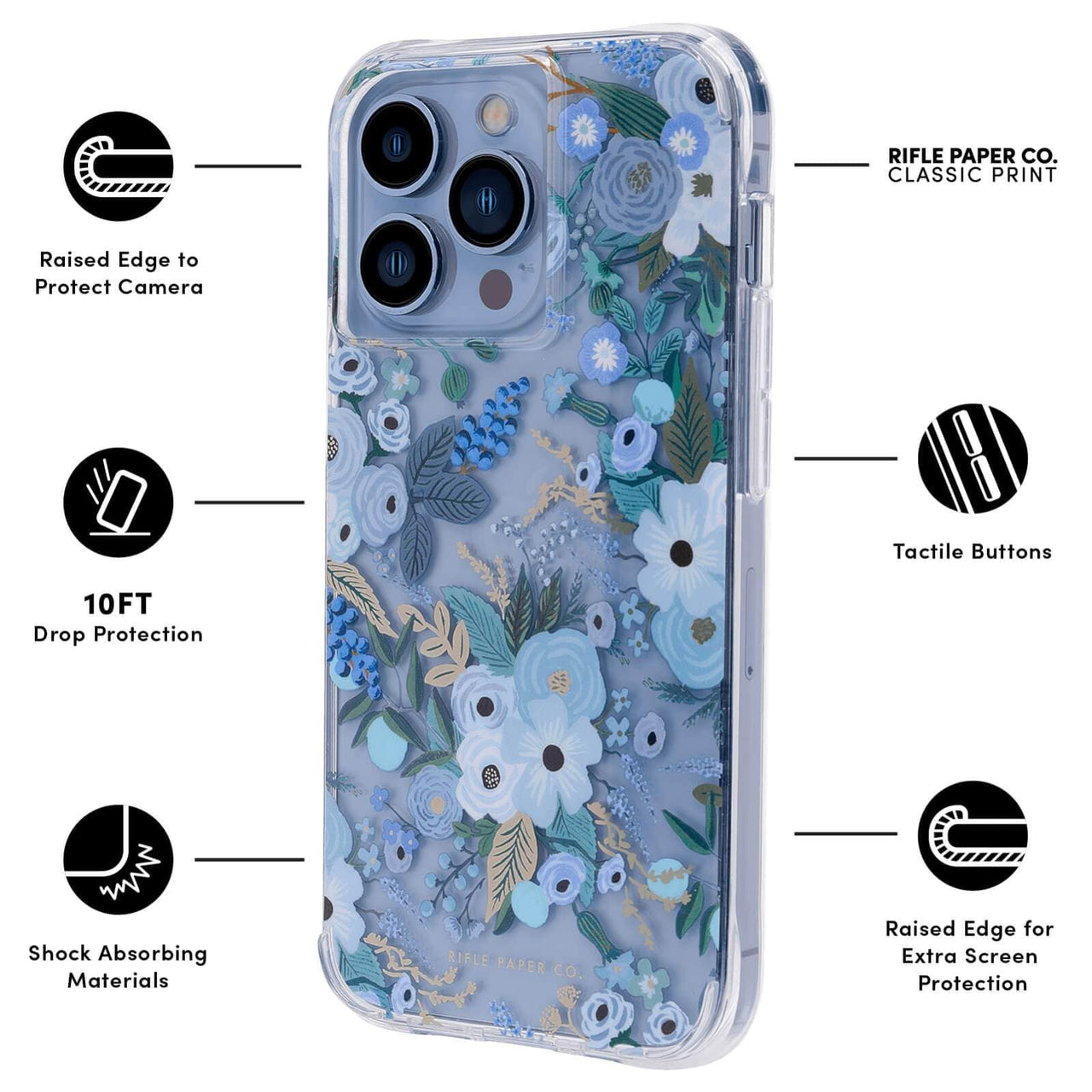Case-Mate Rifle Paper Case Antimicrobial for iPhone 13 Pro Max (6.7") - Multi