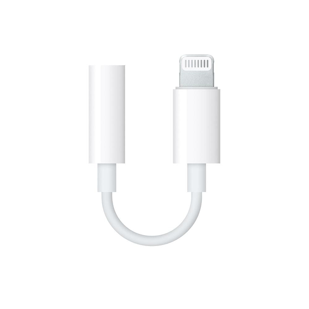 Apple Lightning to 3.5mm Headphone Jack Adapter - White - Accessories