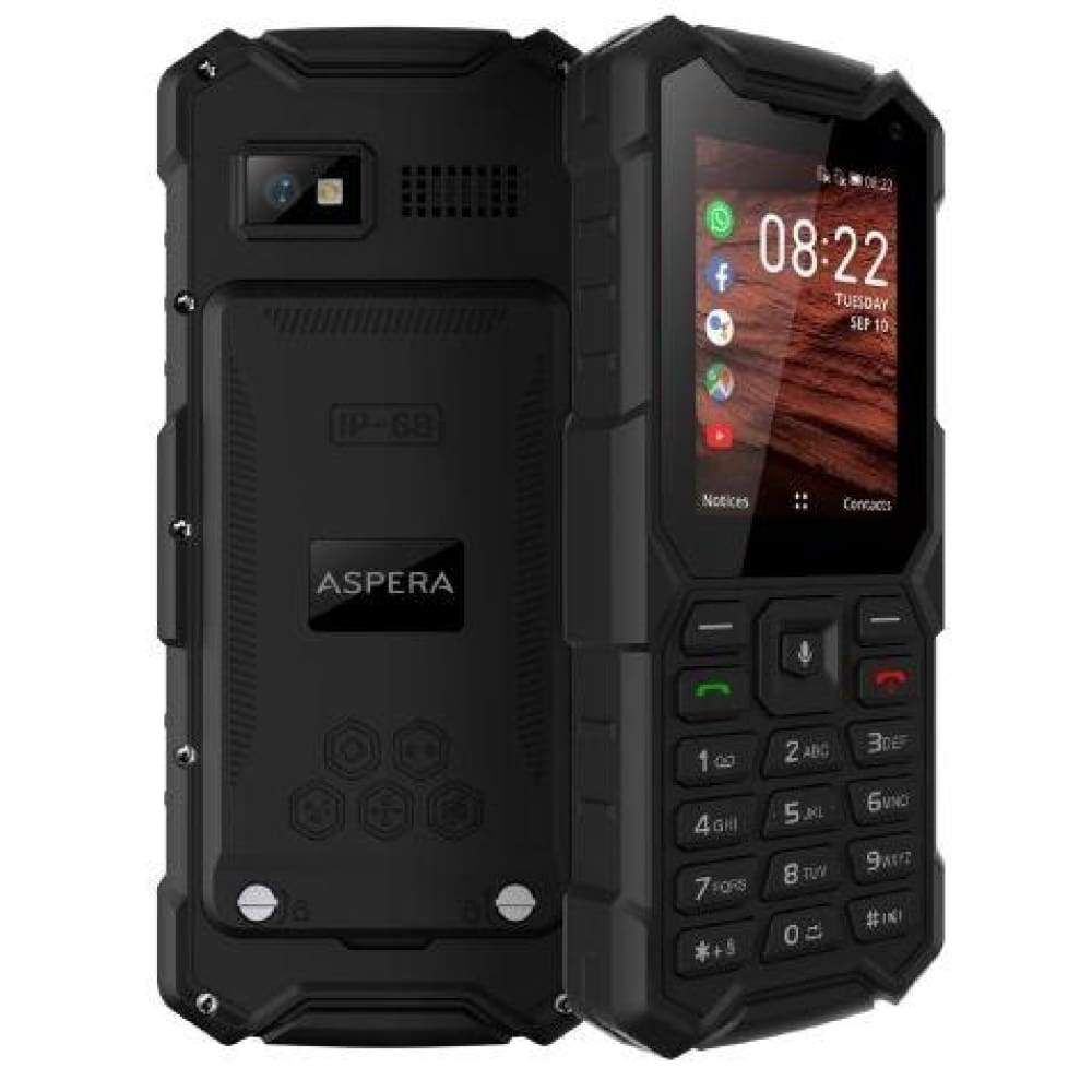 Aspera R40 4G Rugged Candybar Handset (R40BLK) - Black - Mobiles