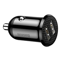Thumbnail for Baseus 24W USB-A Fast Charging Car Charger - Black - Accessories