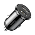 Baseus 24W USB-A Fast Charging Car Charger - Black - Accessories