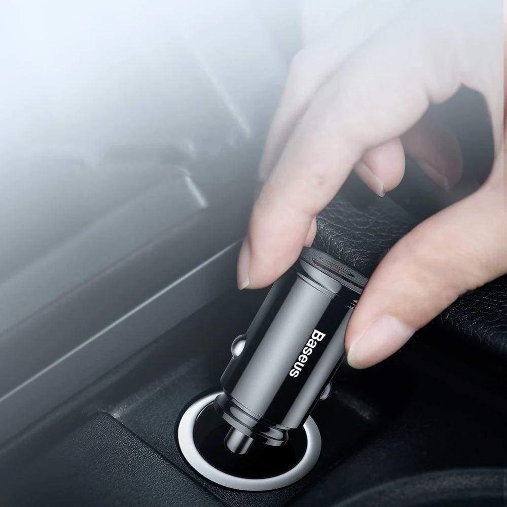 Baseus USB-C PD3.0 QC4.0 PPS 30W car charger - Black - Accessories